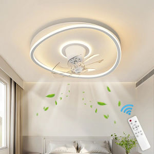Ventilateur de plafond intelligent LED Nordic 360. Ventilateur de plafond avec lumière, télécommande, intensité réglable, pour chambre à coucher, salon, maison - Product Image 1