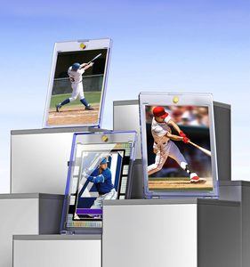 One Touch Luxury Zipper <b>Card</b> <b>Holder</b> 35pt for Clear Plastic Rigid Case for Trading <b>Cards</b> (2.5x3.5 Inches) - Product Image 3