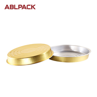 580ml Runde große Aluminium folie Lebensmittel pfanne Pizza Obst kuchen Käsekuchen Zitronen kuchen Folien platten