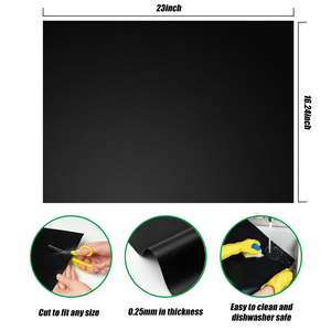 Feuilles de cuisson pour barbecue, 2 pièces, tapis en Ptfe, Grill, cuisine, revêtement de four, haute qualité - Product Image 2