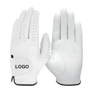 Logotipo personalizado Embalaje Cabretta Guantes de golf de cuero Hombres Mujeres Blanco OEM Color Guantes de golf Cabretta Cuero - Product Image 4