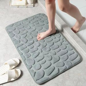 <span class=keywords><strong>FIGOO</strong></span> - Tapis de bain en polyester à prix abordable, tapis de toilette rectangulaires, tapis de porte doux, tapis de sol personnalisables, paillassons pas chers - Product Image 2