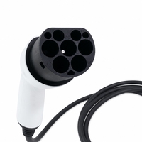 Câble d'extension de charge pour véhicules électriques Type 2 vers Type 2, 32A monophasé, 5M, TPU, connecteur IEC 62196, vente chaude