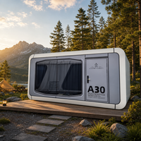 Kit de maisonnette préfabriquée modulaire pour hôtel, camping, bureau, villa