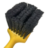 Brosse de nettoyage intérieur de voiture à poils synthétiques colorés doux (60 mm) pour surfaces délicates, en PP, taille 210 mm, pour élimination de la poussière