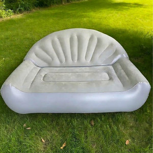 Inflatable <strong>Sofa</strong> Foldable <strong>Bed</strong> <strong>Air</strong> Curved Boneless Modern Couch Living Room Lazy Convertible Outdoor Camping Lounge <strong>air</strong> <strong>Sofa</strong> - Product Image 1