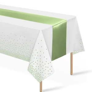Nappe en plastique <span class=keywords><strong>jetable</strong></span> - Résistante à l'huile, rectangulaire, imprimée pour la décoration <span class=keywords><strong>de</strong></span> mariage, <span class=keywords><strong>de</strong></span> fête et <span class=keywords><strong>de</strong></span> banquet, personnalisable - Product Image 6