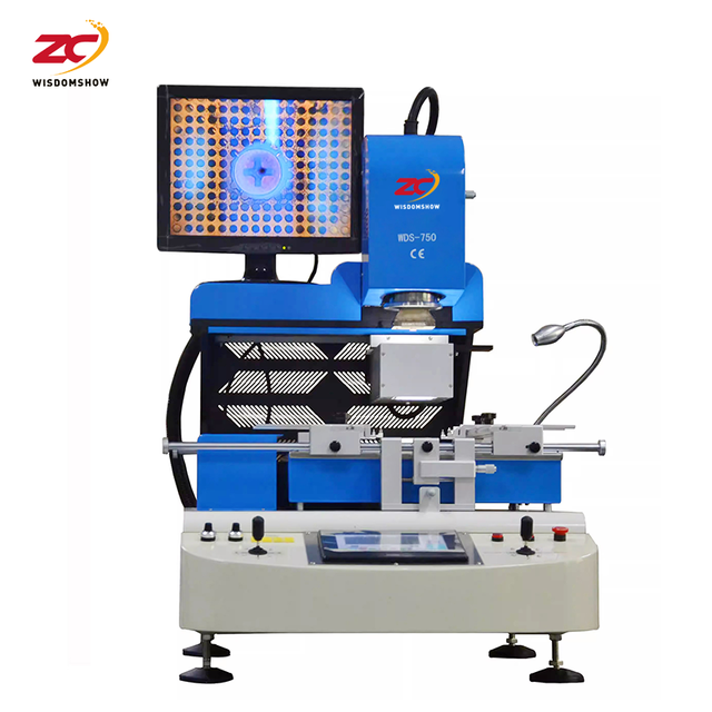 Wisdomshow WDS-750 High Precision Automatic BGA Rework Station 3 Zone IR Preheating BGA Soldering Machine