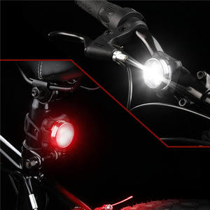Juego de luces LED recargables para bicicleta de montaña Cob, delanteras y traseras, con 4 modos, impermeables IPX4, para ciclismo - Product Image 3