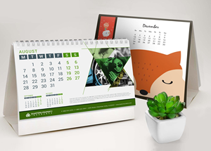 Calendrier de l'Avent promotionnel personnalisé 2026 pour bureau/table avec grands calendriers muraux et photos en papier - Product Image 2