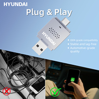Nouveau dongle CarPlay sans fil 2-en-1 pour Hyundai, Plug and Play, WiFi 5,8 GHz, sans module de stockage, recherche de distributeurs
