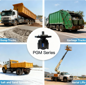 มอเตอร์เกียร์ PGM สำหรับรถดัมพ์ ได้รับการรับรองมาตรฐาน CE&ROHS ทนอุณหภูมิต่ำ/สูง แรงดัน 275 บาร์ รับประกัน 1 ปี - Product Image 2