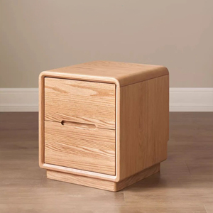 Table de <span class=keywords><strong>chevet</strong></span> et armoire de rangement en chêne massif de style japonais moderne de luxe, avec <span class=keywords><strong>2</strong></span> tiroirs, pour appartement, vente en gros directe d'usine - Product Image 4