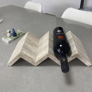 Stonekocc retro đá cẩm thạch tự nhiên travertine hình rượu vang đỏ giá thiết kế trang trí phòng Mẫu phòng khách cao cấp lưu trữ trang trí - Product Image 4