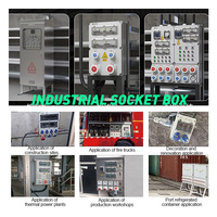 Boîte de prise industrielle murale en polycarbonate DIWEI IP65, 220V, 6 prises, étanche pour l'extérieur, équipement d'inspection