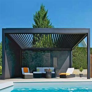 Toldo Automático para Terraza Exterior, Descuento del 2-20%, Pabellón de Aluminio de 12x16, Gazebo para Exteriores con Recubrimiento en Polvo para Piscina - Product Image 6