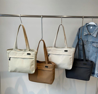 Sac fourre-tout pour femme, écologique et tendance, en toile, avec poche, logo imprimé personnalisé