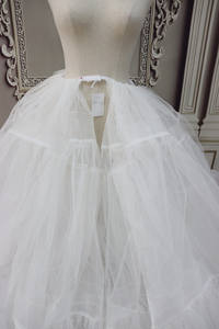 P3100 Jupon en maille élastique beige <span class=keywords><strong>sans</strong></span> <span class=keywords><strong>cerceau</strong></span> Jupon pour <span class=keywords><strong>robe</strong></span> <span class=keywords><strong>de</strong></span> <span class=keywords><strong>mariée</strong></span> - Product Image 6