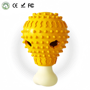 OEM ODM Voedselvrije Hondenspeelgoed Breinbreker Ontspanningsspeelgoed Langdurig Kauwspeelgoed Kauw- en Tandpoetsbal voor Hond - Product Image 1