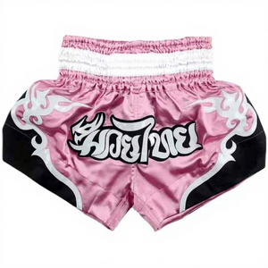 Shorts d'entraînement amples en polyester 100% avec logo personnalisé pour la boxe, le Muay Thai et le MMA, pour adultes - Product Image 3