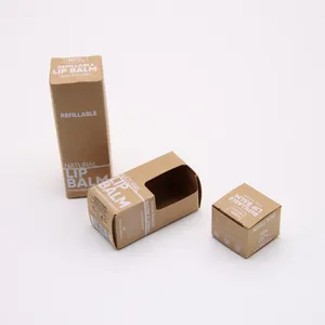 Custom Logo Mini Folding Hot Stamping Packaging Kraft Paper Boxes Sustainable Packaging