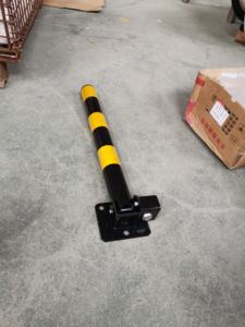 PWL10126 çelik park kilidi, sarı-siyah/kırmızı uyarı baba, yol park alanı doluluk kilidi - Product Image 2