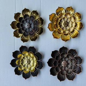 Porte-encens Lotus en métal aromatique pour la décoration de la maison, vente en gros d'encens et de porte-encens - Product Image 5