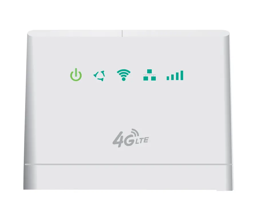 بطاقة SIM للبيانات غير محدودة شبكة 4G لاسلكية CPE للاستخدام المنزلي في الأماكن المغلقة 300Mbps جهاز توجيه صغير محمول 4G LTE CPE