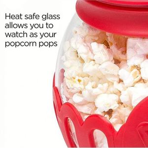 La tapa 3 en 1 mide los granos y derrite mantequilla Micro-Pop microondas palomitas de maíz con vidrio seguro para la temperatura - Product Image 4