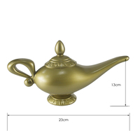 Accessoires de costume de carnaval, lampe d'Aladdin en plastique, costume d'Halloween pour enfant, thème arabe, lampe du Genie, centre de table, décoration de fête