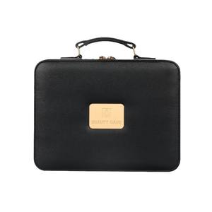 Estuche de belleza O, caja de maquillaje de gran capacidad con cremallera y asa suave para maquilladores y técnicos de uñas - Product Image 1