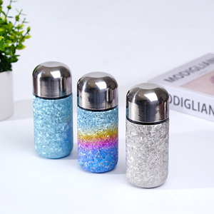 Mini tasse isotherme de poche en titane pur de 150 ml avec couvercle à dôme rond, bouteille d'eau isolée à double paroi en titane - Product Image 1