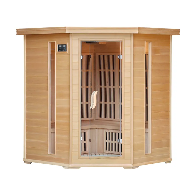 Nhà Máy Trực Tiếp Bán Sauna 4 Người 1500*890*842*1900 Mét Hồng Ngoại Xa Hơi Tắm Hơi Phòng Gỗ