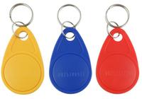 Personnalisé TK4100 EM4200 T5577 Programmable Réinscriptible UID 125Khz 13.56Mhz ABS Tag Keyfob RFID Key Fob avec Porte-clés
