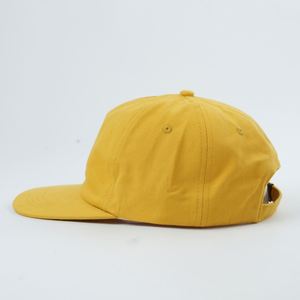 Gorra de Béisbol de 5 Paneles con Cierre a Presión, Personalizable, sin Estructura, para Correr, con Logotipo Bordado, Amarilla, Unisex - Product Image 5