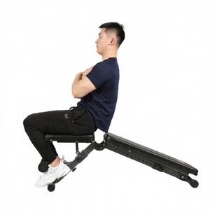 Rising Fitness <span class=keywords><strong>Mini</strong></span> banc assis de haute qualité Banc d'haltères pliable multifonctionnel pour la musculation en acier - Product Image 5