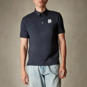 Polo d'affaires pour homme, coupe ample, en coton 100% respirant, broderie personnalisée de haute qualité, été - Product Image 1