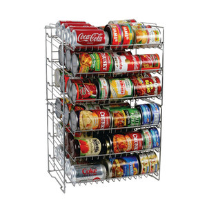 <strong>Counter</strong> <strong>Top</strong> Metal Wire Dispenser Can Rack Adjustable <strong>Shelf</strong> Design - Product Image 3
