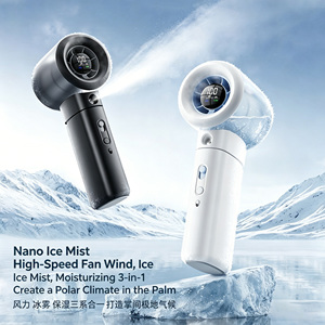 Mini Ventilador Portátil Recargable de Mano con Enfriamiento por Semiconductor, Resistente al Viento, con Pantalla Digital para Exteriores - Product Image 3