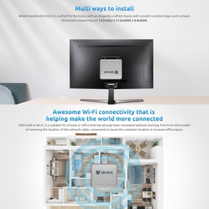 Mini PC <span class=keywords><strong>BMAX</strong></span> B3 Originale con Windows 11, 16GB+512GB, Intel Jasper Lake N5095, Supporto RJ45 / Scheda TF, Mini PC per Gaming - Product Image 5