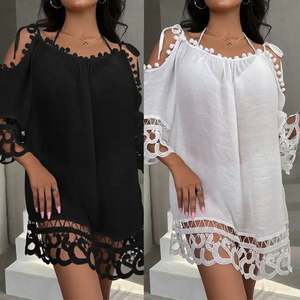 Traje de Baño de Gasa para Mujer, Traje de Baño para Playa, Salida de Baño para Traje de Baño, J0205 - Product Image 1