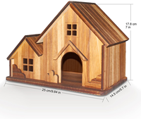 Nichoirs à oiseaux en bois personnalisés, petits nichoirs en bois pour l'extérieur avec un espace spacieux, grand nichoir en bois avec support