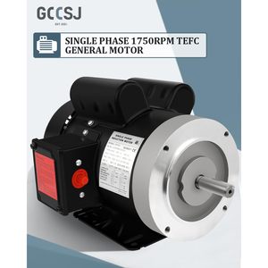 Moteur électrique Gccsj 1,5 CV 1750 tr/min 56C Monophasé 115V 230V Moteur à induction à montage sur pied Acier allié TEFC IP55 - Product Image 2