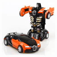 Coche de fricción transformable para niños, juguete de robot de deformación, barato, gran oferta