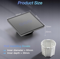 Sécurité bébé WiFi Smart Switch EU Light Wall Touch Switch 220V Need Neutral Wire Tuya Smart Life Work 4G ou WIFI Network