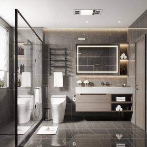 Espejo de Maquillaje Moderno de Vidrio Wenge para <span class=keywords><strong>Baño</strong></span> con Escritorio y Silla, Combinación de Lavabo y <span class=keywords><strong>Mueble</strong></span> para Apartamento - Product Image 1