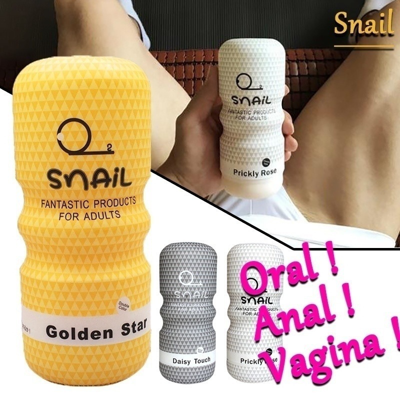 Snail Cup Male Masturbator - Realistic Pocket Pussy for Men, Ideal for  Vagina, Anal & Oral Pleasure | Adult Sex Toys for Men