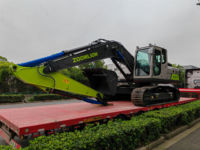 Excavator Crawler Zoomlion China 21,5 ton ZE215G ZE245G 21500kg dengan Performa Baik untuk Pemotongan Pohon/konstruksi, Dijual
