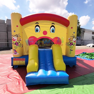 Chateau gonflable kids indoor small bounce house bouncy castle commercial <b>inflatable</b> mini clown <b>bouncer</b> for toddler - Product Image 1