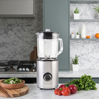 Mixeur Commercial Robuste en Verre Électrique Portable 400W à Vitesse Variable Silencieux pour Hôtels et Foyers – Vente en Gros